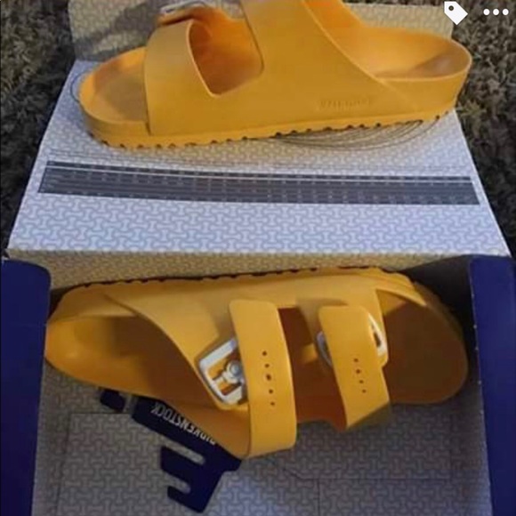 Yellow birkenstocks mens Clearance